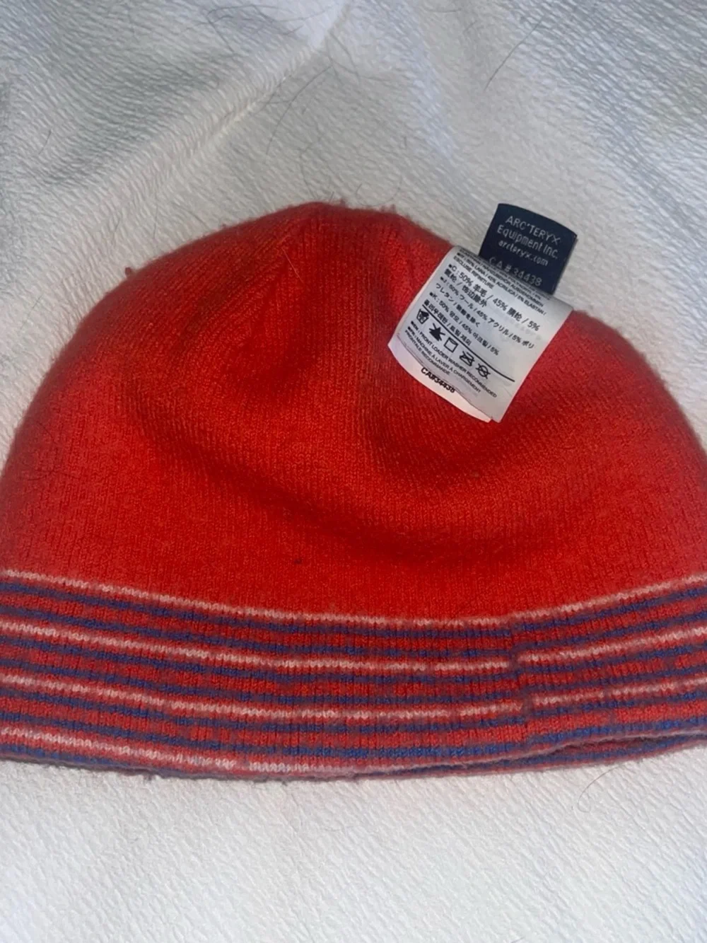 Arc'teryx Kids Striped Beanie - Blue, Red & Yellow